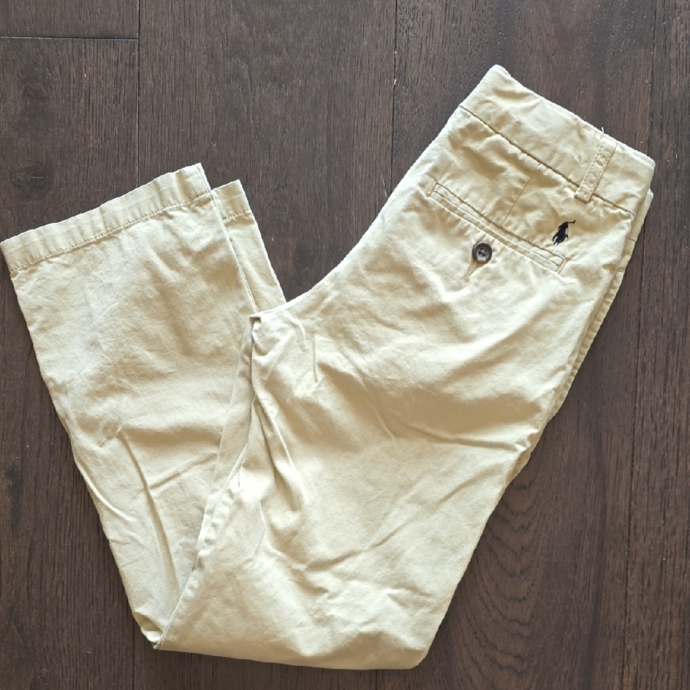 Boys Polo by Ralph Lauren Cream Chinos Classic Cotton Twill